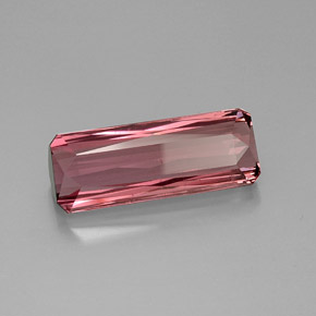 Tourmaline rose naturelle taille émeraude, 11,68 ct, VVS