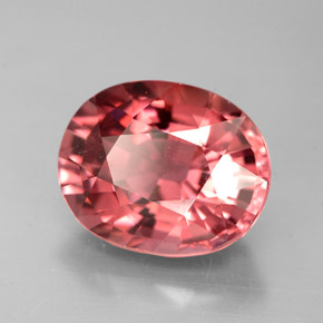 Tourmaline rose naturelle coupe ovale, 4,52 ct, VVS