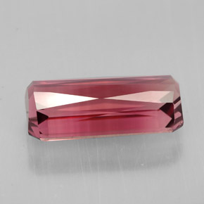 Tourmaline rose naturelle taille émeraude, 3,75 ct, VVS-VS
