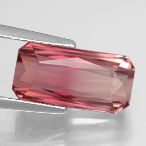 Tourmaline rose naturelle taille émeraude, 4,60 ct, VVS