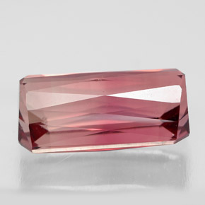 Tourmaline rose naturelle taille émeraude, 4,60 ct, VVS