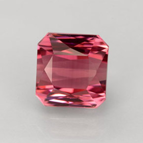 Tourmaline rose naturelle taille émeraude, 4,00 ct, VVS-VS