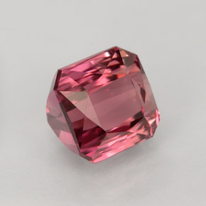 Tourmaline rose naturelle taille émeraude, 4,00 ct, VVS-VS