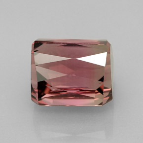 Tourmaline bicolore naturelle taille émeraude, 7,42 ct, VVS-VS