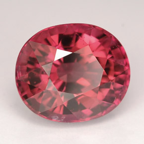 Tourmaline rose naturelle coupe ovale, 6,12 ct, VVS-VS