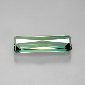 Tourmaline vert naturelle taille émeraude, 2,86 ct, VS