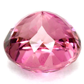 Tourmaline rose naturelle coupe roude, 2,24 ct, VVS