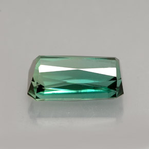 Tourmaline vert naturelle taille émeraude, 4,04 ct, VS-SI