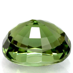 Tourmaline vert naturelle coupe ovale, 2,88 ct, VVS