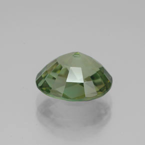 Tourmaline vert naturelle coupe ovale, 3,30 ct, VVS