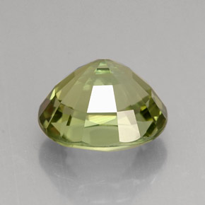 Tourmaline vert naturelle coupe ovale, 3,10 ct, VVS