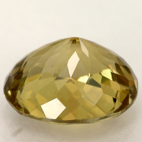 Tourmaline jaune naturelle coupe ovale, 2,25 ct, VVS