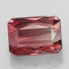 Tourmaline rose naturelle taille émeraude, 3,29 ct, VS-SI