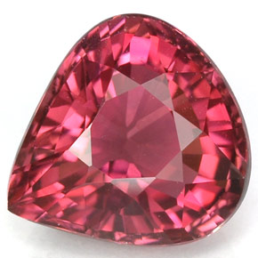 Tourmaline rose naturelle en forme de poire, 3,45 ct, VVS