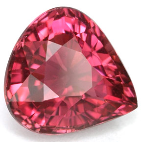 Tourmaline rose naturelle en forme de poire, 3,45 ct, VVS