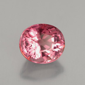 Tourmaline rose naturelle coupe ovale, 2,57 ct, VVS-VS
