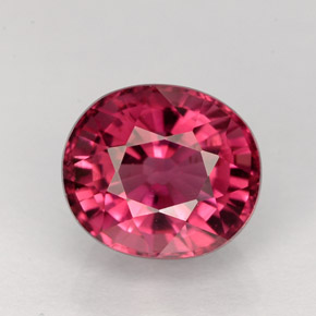 Tourmaline rose naturelle coupe ovale, 2,70 ct, VVS