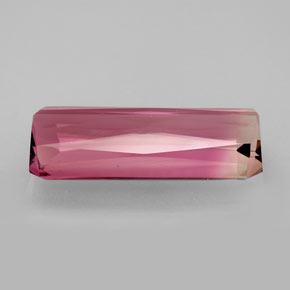 Tourmaline rose naturelle taille émeraude, 5,99 ct, IF