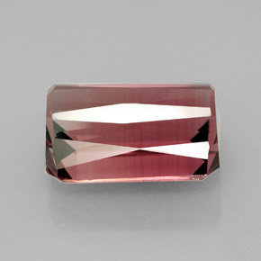 Tourmaline rose naturelle taille émeraude, 8,66 ct, VVS