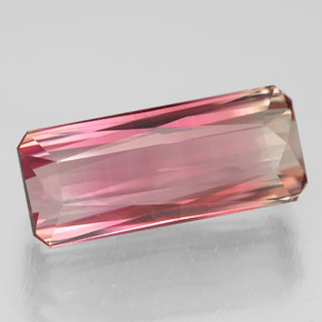Tourmaline rose naturelle taille émeraude, 5,63 ct, VVS