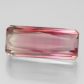 Tourmaline rose naturelle taille émeraude, 5,63 ct, VVS