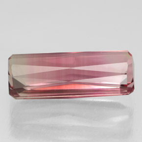 Tourmaline rose naturelle taille émeraude, 5,63 ct, VVS