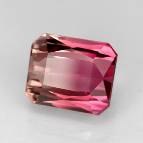 Tourmaline rose naturelle taille émeraude, 4,82 ct, VVS-VS