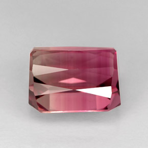 Tourmaline rose naturelle taille émeraude, 4,82 ct, VVS-VS