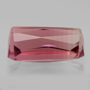 Tourmaline rose naturelle taille émeraude, 5,13 ct, VVS