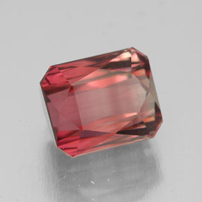 Tourmaline rose naturelle taille émeraude, 4,02 ct, VVS-VS