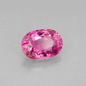 Tourmaline rose naturelle coupe ovale, 2,53 ct, VS-SI