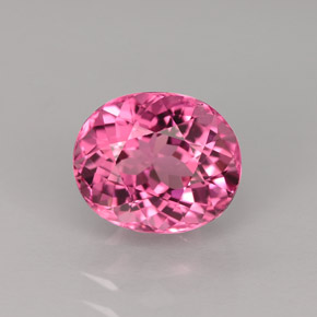 Tourmaline rose naturelle coupe ovale, 2,07 ct, VS