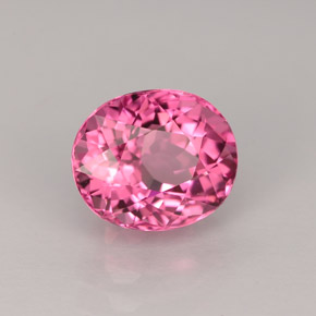 Tourmaline rose naturelle coupe ovale, 2,07 ct, VS
