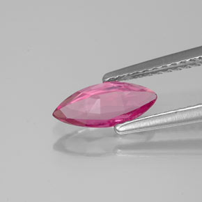 Tourmaline rose naturelle marquise, 0,68 ct, VVS-VS