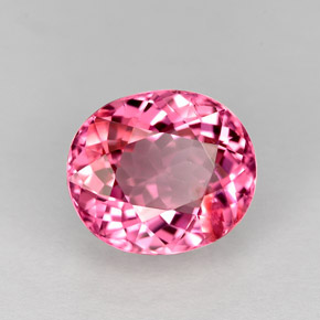 Tourmaline rose naturelle coupe ovale, 2,23 ct, VVS-VS