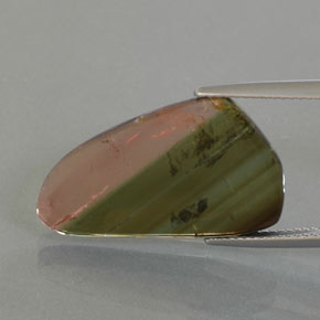 Tourmaline multicolore naturelle forme fantaisie, 9,45 ct, transparent