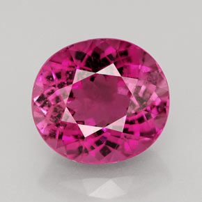 Tourmaline violet naturelle coupe ovale, 4,85 ct, VS-SI