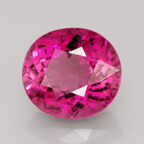 Tourmaline violet naturelle coupe ovale, 4,85 ct, VS-SI