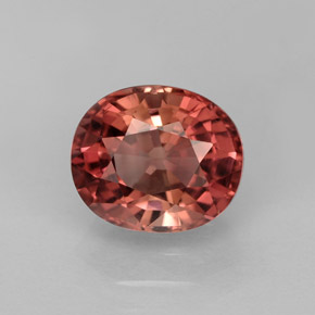 Tourmaline rose naturelle coupe ovale, 2,40 ct, VVS-VS