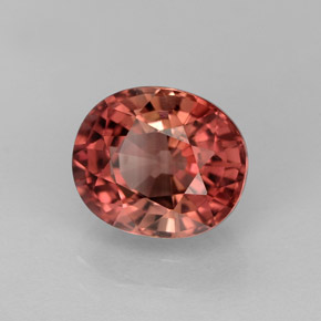 Tourmaline rose naturelle coupe ovale, 2,40 ct, VVS-VS