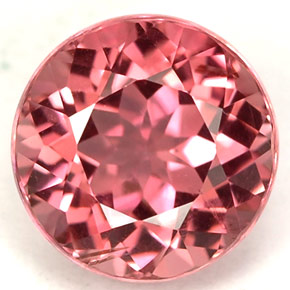 Tourmaline rose naturelle coupe roude, 1,82 ct, VS