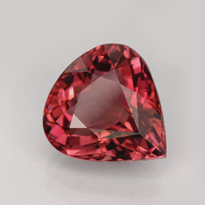 Tourmaline rose naturelle en forme de poire, 4,53 ct, VVS