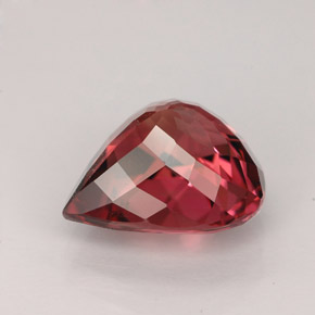Tourmaline rose naturelle en forme de poire, 4,53 ct, VVS