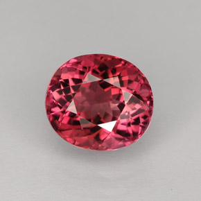 Tourmaline rose naturelle coupe ovale, 2,43 ct, VVS