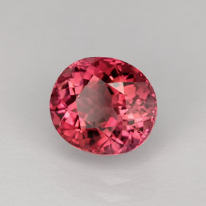 Tourmaline rose naturelle coupe ovale, 2,43 ct, VVS