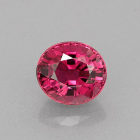Tourmaline rose naturelle coupe ovale, 0,89 ct, VVS-VS