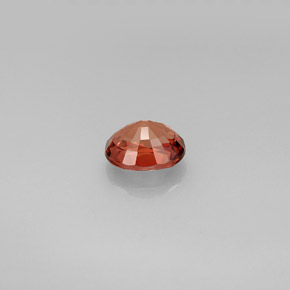 Tourmaline orange naturelle coupe ovale, 0,87 ct, VVS