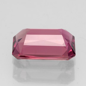 Tourmaline rose naturelle taille émeraude, 2,55 ct, VVS-VS