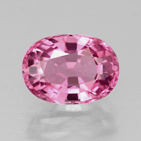 Tourmaline rose naturelle coupe ovale, 2,14 ct, VS