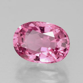 Tourmaline rose naturelle coupe ovale, 2,14 ct, VS